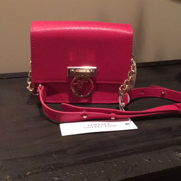 Versace Bags | Versace Collection Pink Crossbody Bag | Poshmark